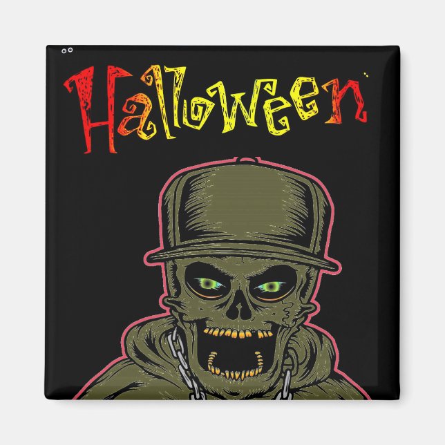 Aimant d'Halloween (Devant)