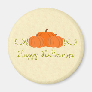 Aimant d'Halloween citrouille