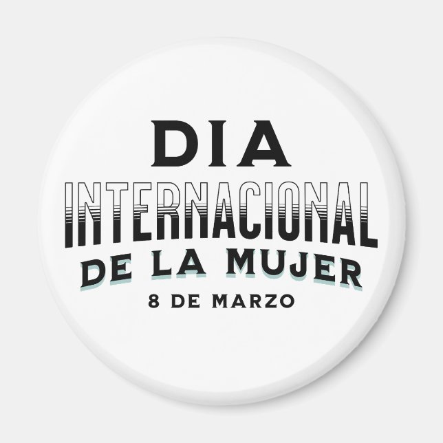 Aimant Día Internacional de la Mujer | Journée de la femm (Devant)
