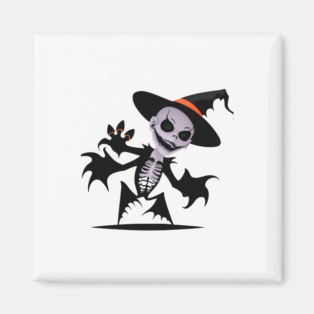Aimant Diable fantôme dans Sticker Halloween (Devant)