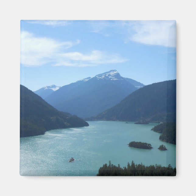 Aimant Diablo Lake Washington State Nature Photography (Devant)
