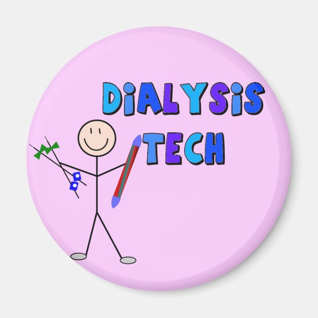 Aimant Dialyse Tech STICK MAN Design (Devant)