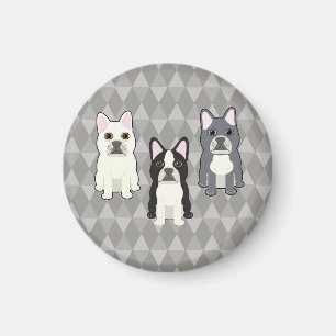 Aimant Diamants Gris Frenchies