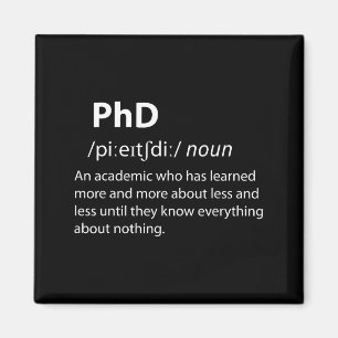 Aimant Dictionnaire drôle définition doctorat étudiant Ph