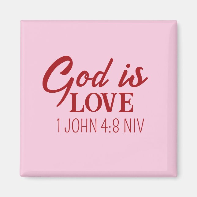 Aimant Dieu est Amour Bible Verse Foi chrétienne Rose (Devant)