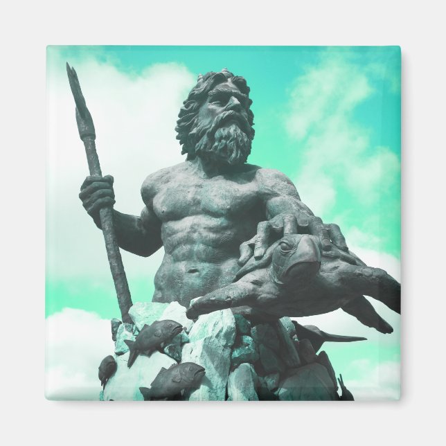 Aimant dieu mythologique néptune (Devant)