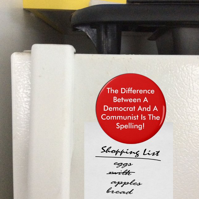 Aimant Différence Entre Un Démocrate Et Un Communiste (Créateur téléchargé)