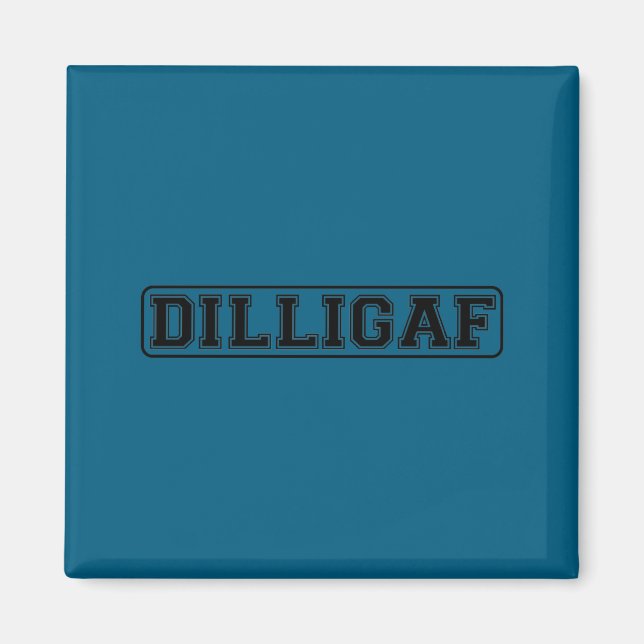 Aimant Dilligaf Funny Rude Do I Look Like I Give A  (Devant)