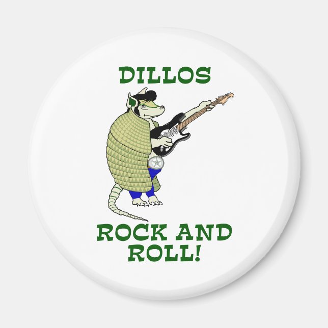 Aimant Dillos Rock et Roll (Devant)