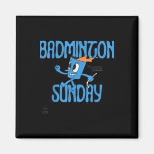 Aimant Dimanche de badminton raquette jeu de volant