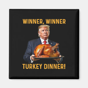 Aimant Dinde de dîner de Thanksgiving gagnant gagnant Tru