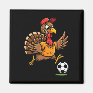 Aimant Dinde de Thanksgiving jouant au football B