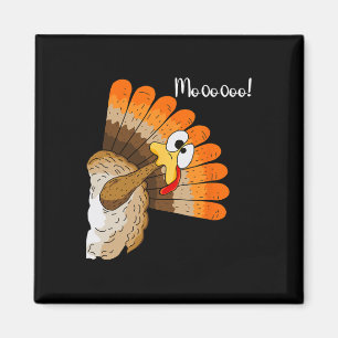 Aimant Dinde drôle de Thanksgiving Moo vache fausse pour