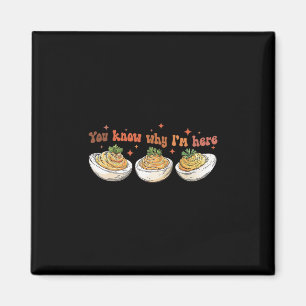 Aimant Dîner de Thanksgiving Rétro Vous savez pourquoi je