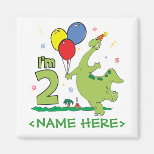 Aimant Dino 2e anniversaire