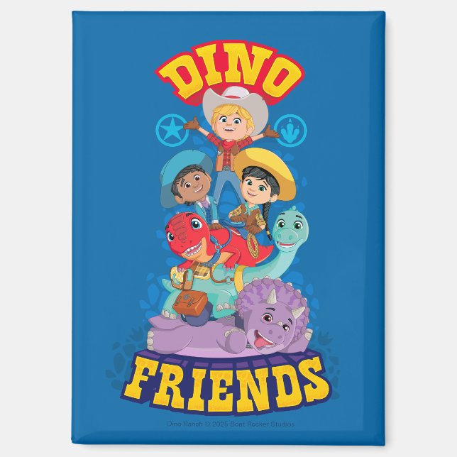 Aimant Dino Friends | Dino Ranch (Recto)