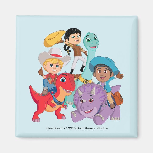 Aimant Dino Ranch Yee Haw ! (Devant)