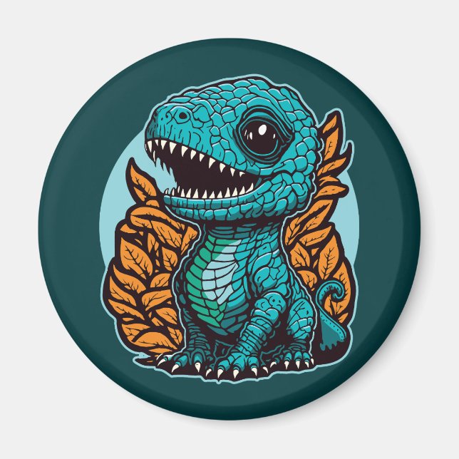Aimant Dinosaure Bébé mignon (Devant)