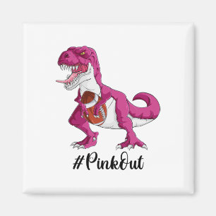 Aimant Dinosaure rose Footbyll Garçons Cancer du sein Pri