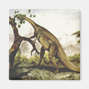 Aimant Dinosaures vintages, Plateosaure Pâturage sur les