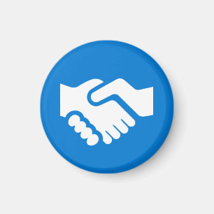 Aimant d'insigne - poignée de main