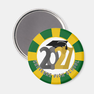 Aimant Diplômés de la promotion 2027 Gris Or