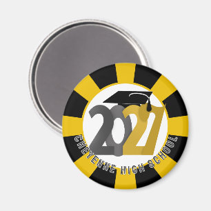 Aimant Diplômés de la promotion 2027 Gris Or