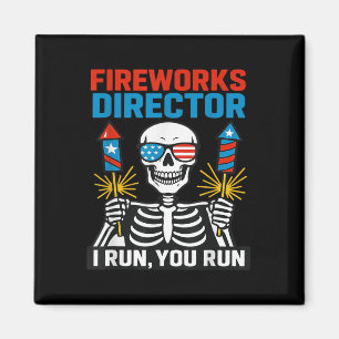Aimant Directeur de feu d'artifice Si je cours vous coure