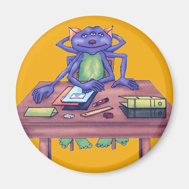 Aimant Directeur d'Halloween (Devant)