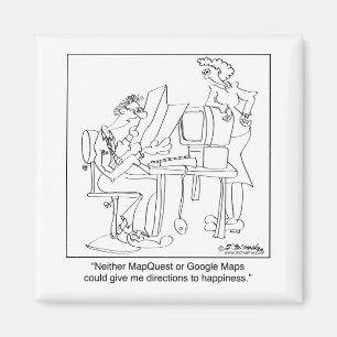 Aimant Directions de Mapquest au bonheur