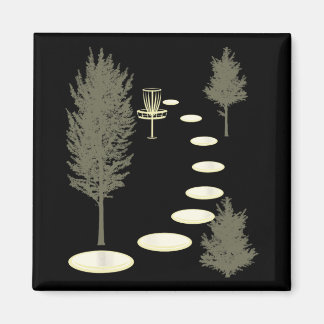 Aimant Disc Golf Dans Les Bois Disc Golf Anniversaire Drô