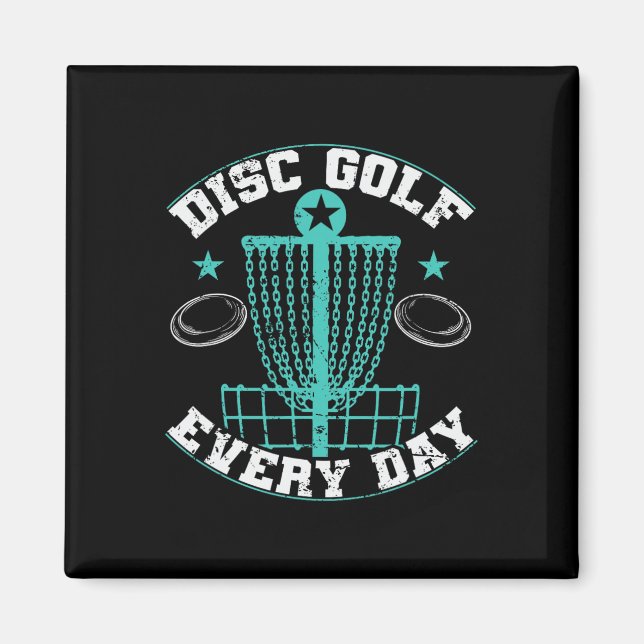 Aimant Disque golf Tous les jours Frisbee esquisse  (Devant)