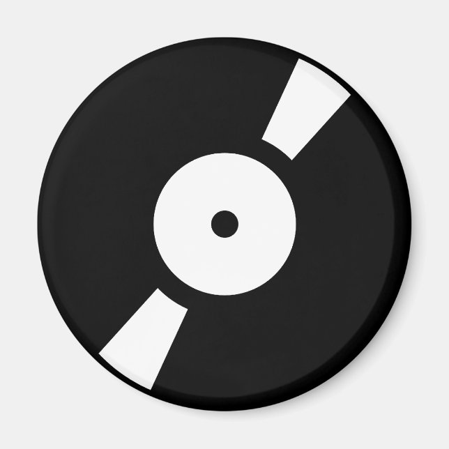 Aimant disque vinyle rétro (Devant)