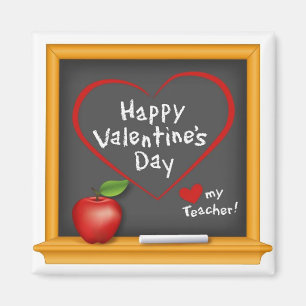 Aimant Dites à votre Heureuse Sainte-Valentin enseignant 