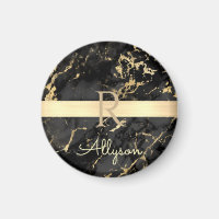 do-it-yourself Nom & Monogramme, Barre Or, Marbre 