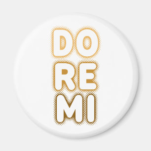 Aimant Do Re Mi échelle musicale