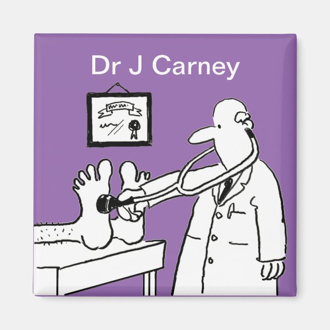 Aimant Docteur avec pied de contrôle de stéthoscope (Devant)