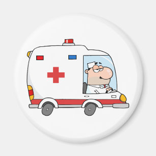 Aimant Docteur Driving Ambulance