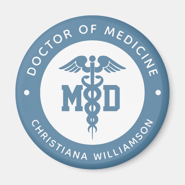 Aimant Docteur en médecine sur mesure Docteur en médecine (Devant)