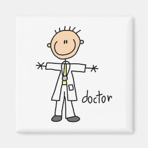 Aimant Docteur Stick Figure
