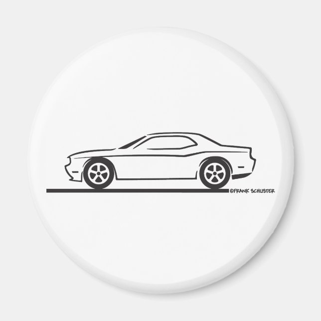 Aimant Dodge Challenger 2010 (Devant)