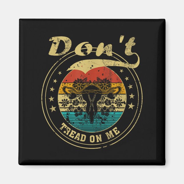 Aimant Don’t Tread On Me Uterus  (Devant)