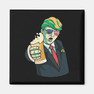 Aimant Donald Chanceux St Pattys Trump Saint Patrick Jour