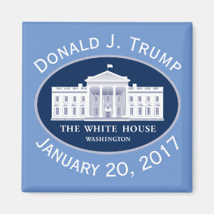 Aimant Donald J. Trump Jour d'investiture et Maison Blanc