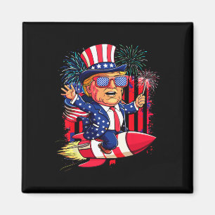 Aimant Donald Trump 2025 heureux 4 juillet Trump américai