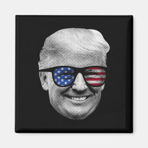 Aimant Donald Trump 4 juillet drapeau américain