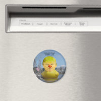 Donald Trump Caoutchouc Jaune Canard Arrondi