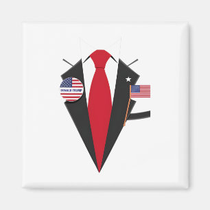 Aimant Donald Trump Costume Et Cravate Halloween Costume