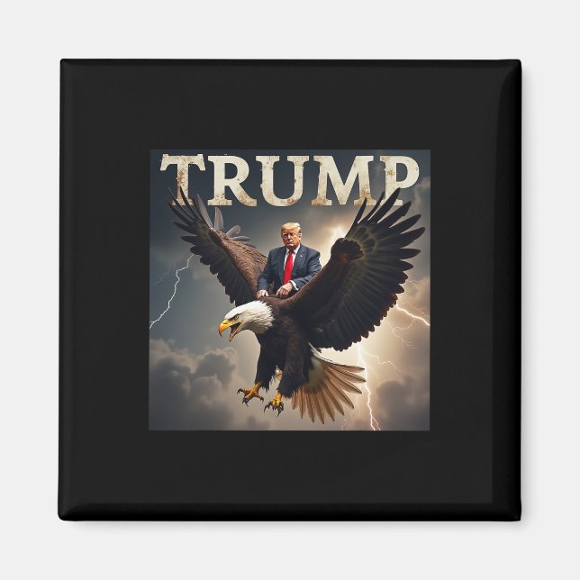 Aimant Donald Trump Eagle Président américain Amérique (Devant)