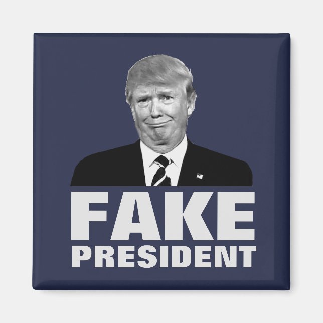 Aimant Donald Trump FAKE PRÉSIDENT (Devant)